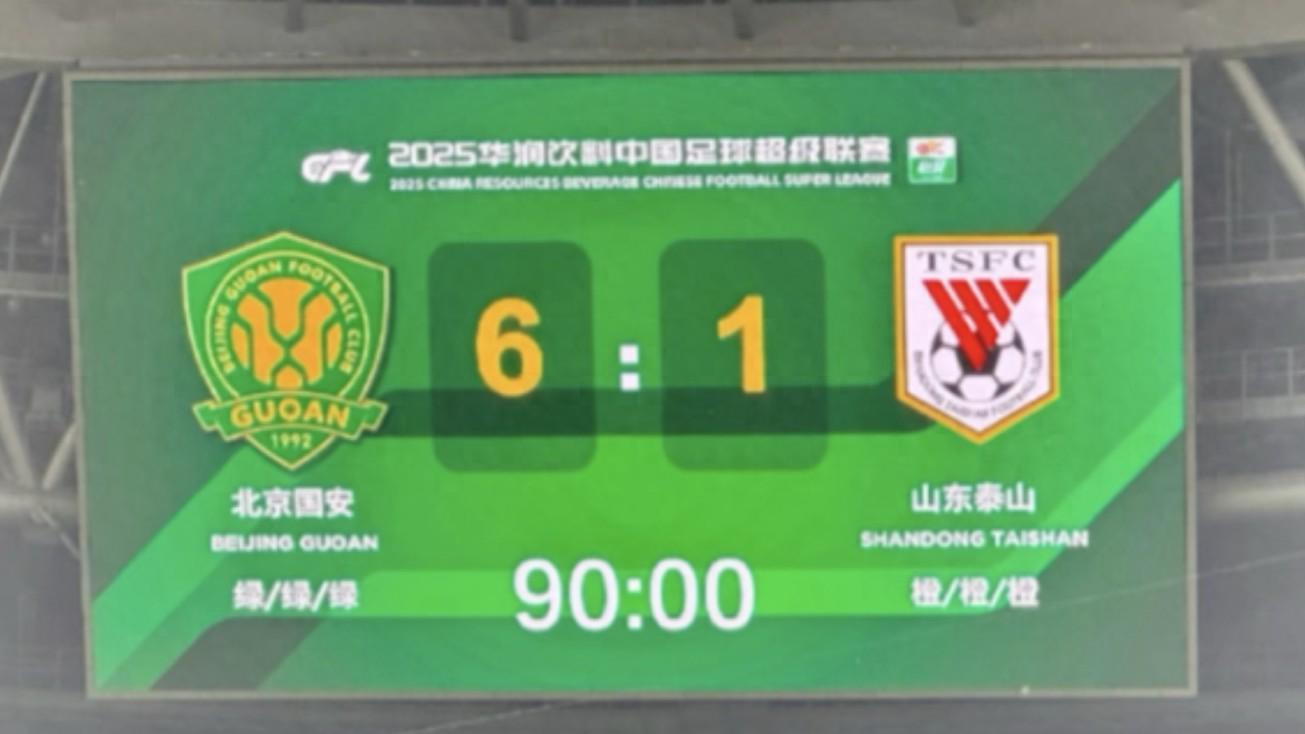 卡扎伊什维利大四喜独领射手榜，山东泰山6:0复仇北京国安